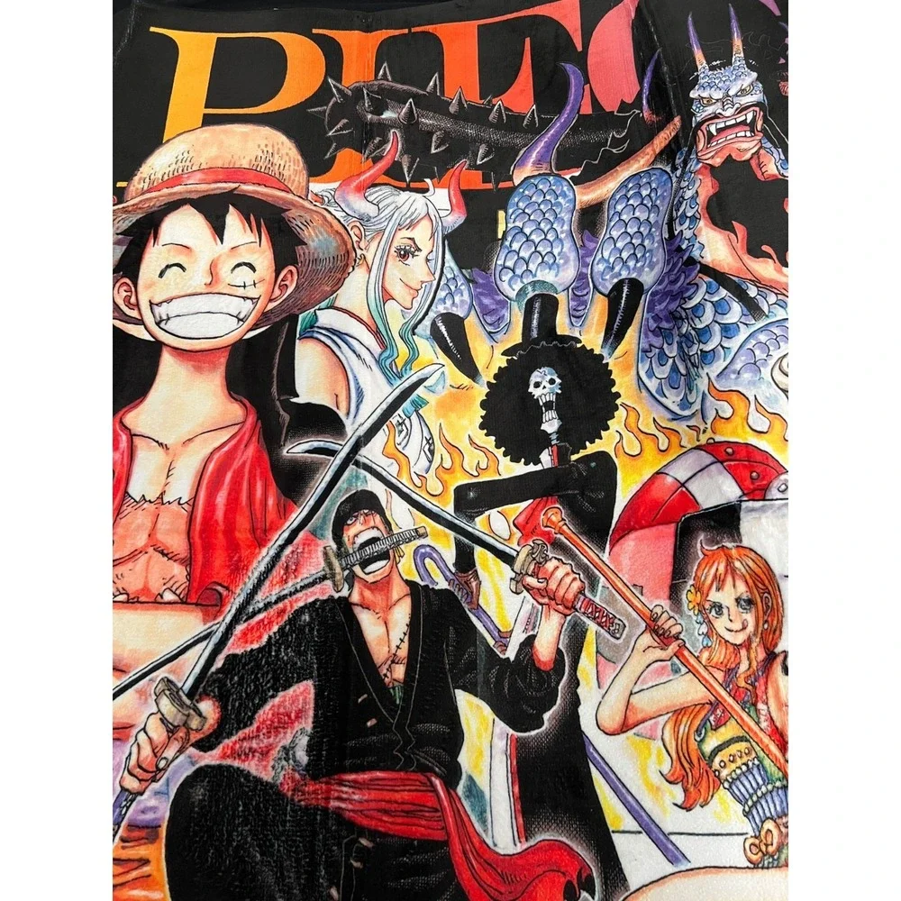 Colorful area japanese manga style rug kids bedroom playroom decor approx.5x3 ft